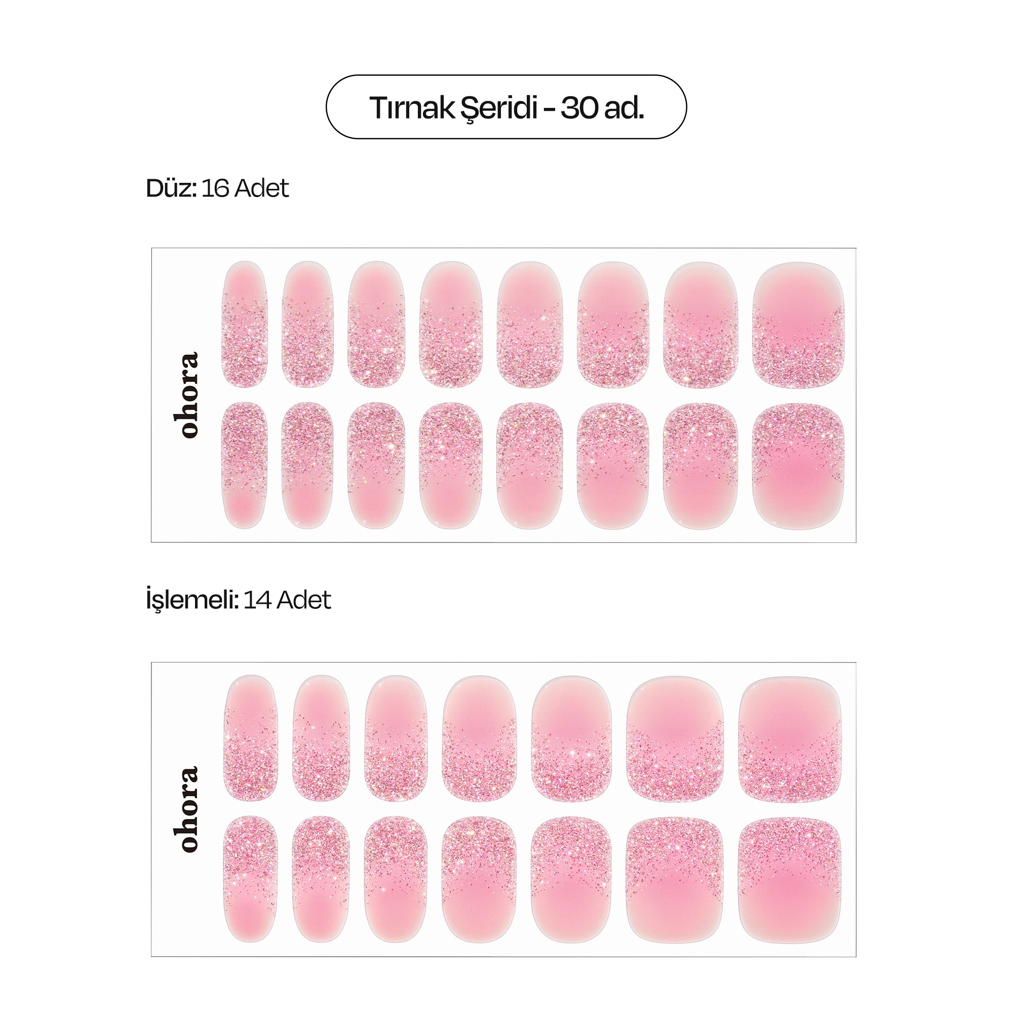 N Fairy Blush Jel Tırnak 30 Adet, 2 Kullanım