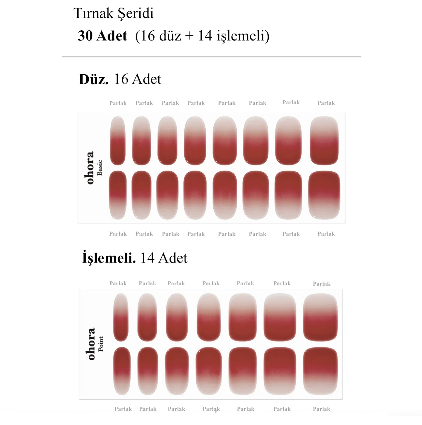 N Fig Jam Jel Tırnak 30 Adet 2 Kullanım