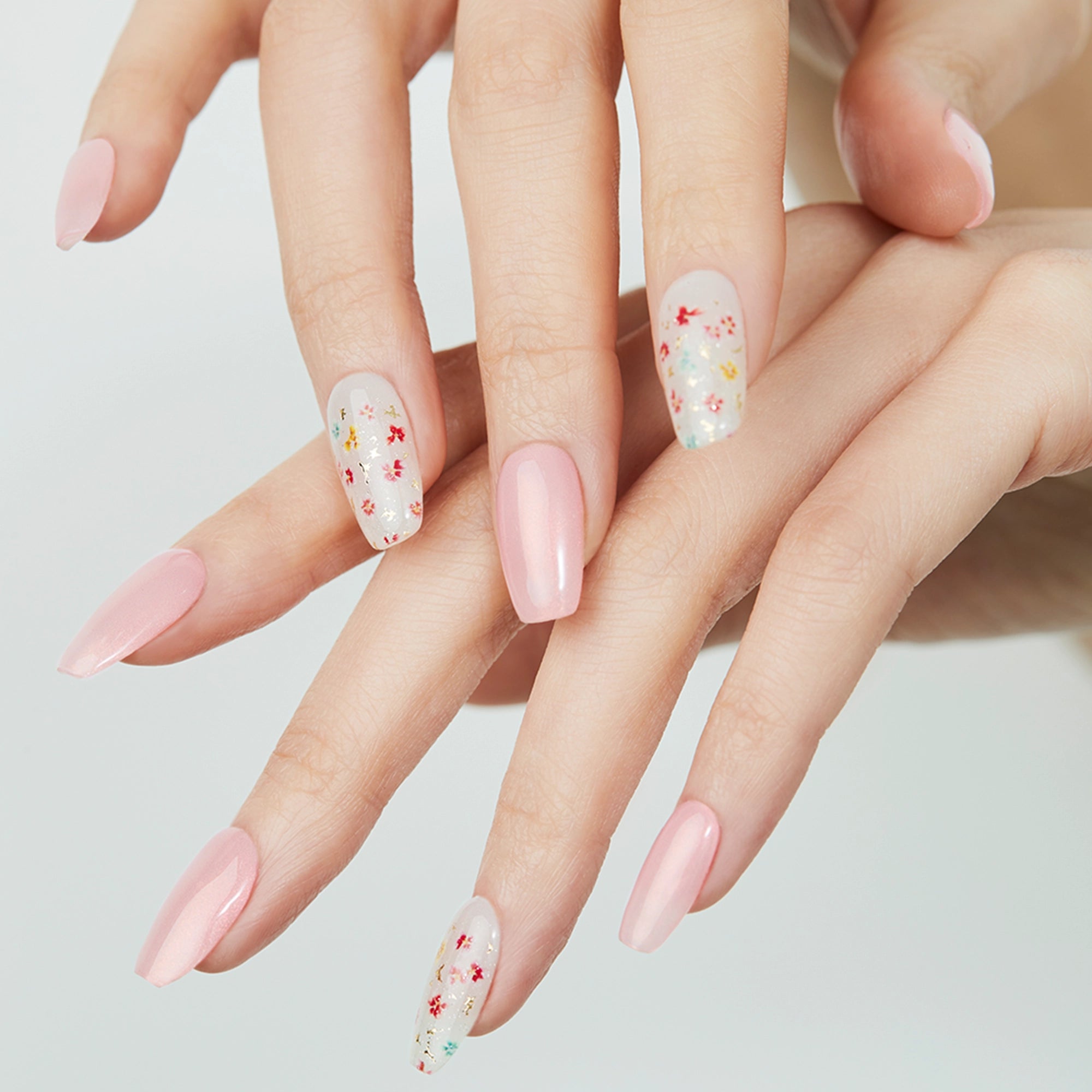 N Flower Champagne Jel Tırnak 30 Adet, 2 Kullanım