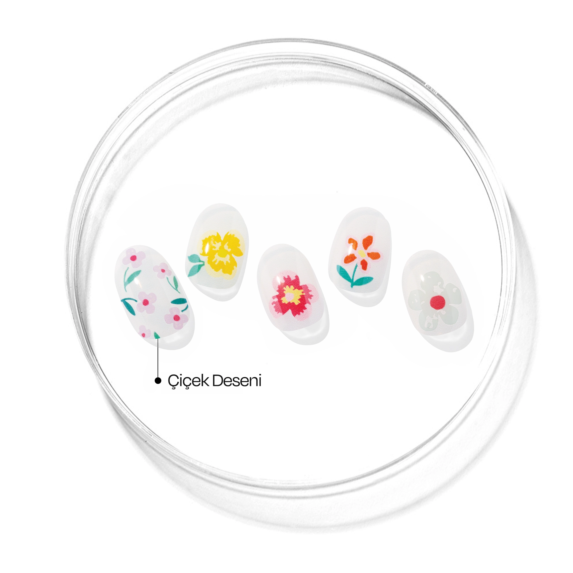 N Flower Power Jel Tırnak 30 Adet, 2 Kullanım