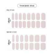 N Glazed Glow Jel Tırnak 30 Adet, 2 Kullanım