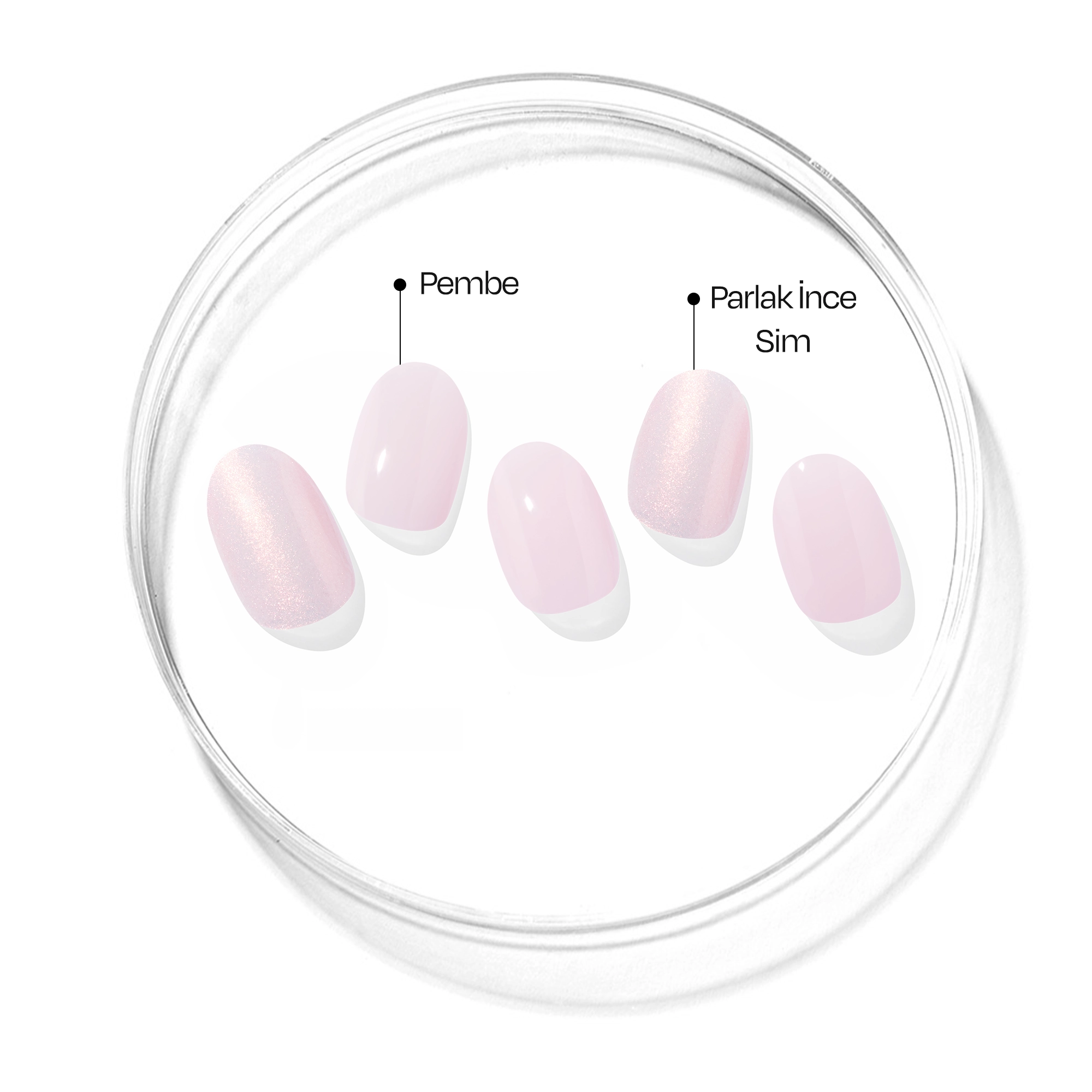 N Glazed Petal Jel Tırnak 30 Adet, 2 Kullanım