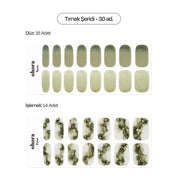 N Glimmering Leaf Jel Tırnak 30 Adet, 2 Kullanım