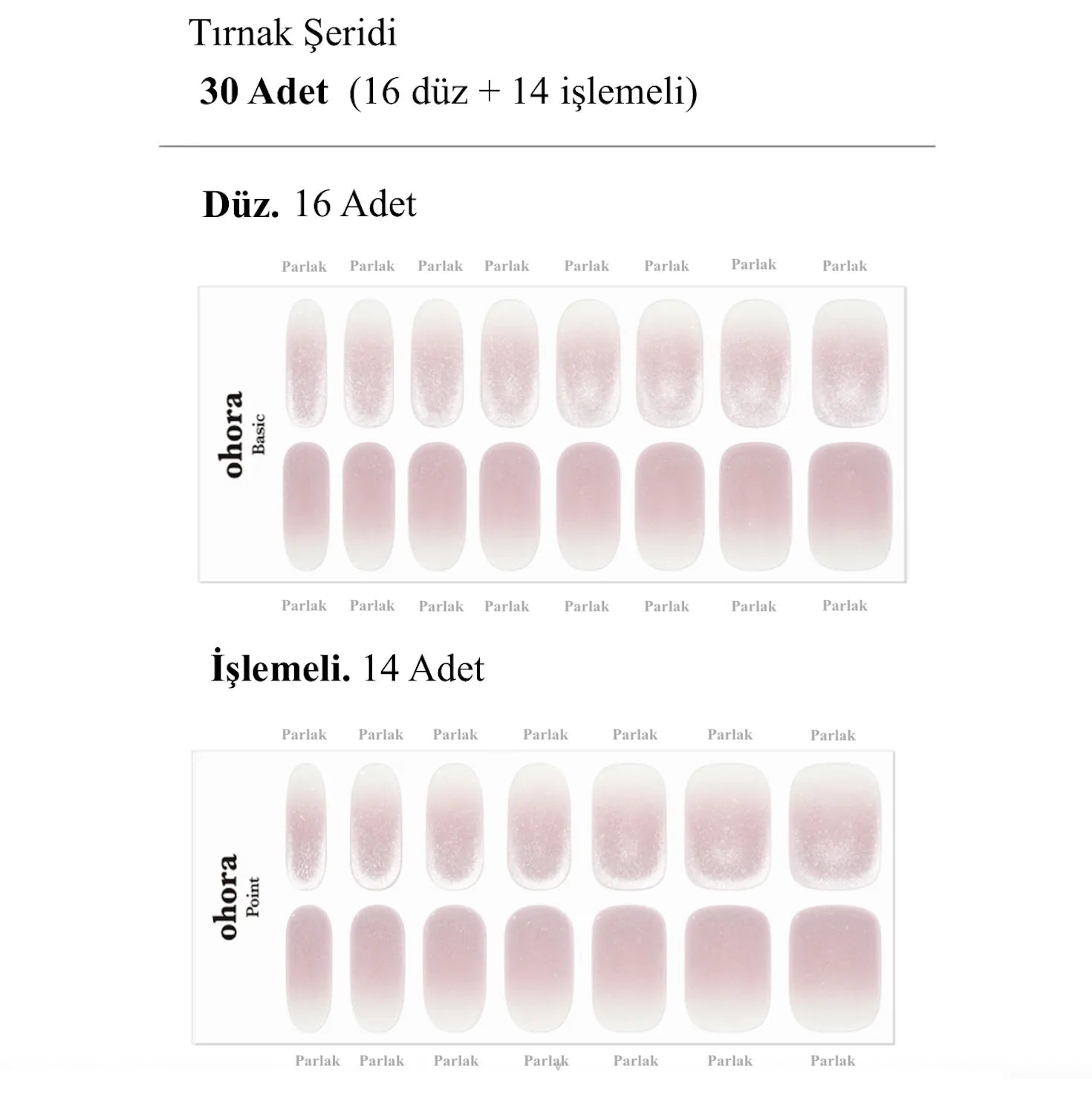 N Glossiest Jel Tırnak 30 Adet 2 Kullanım
