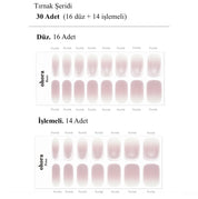 N Glossiest Jel Tırnak 30 Adet 2 Kullanım