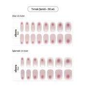 N Glow Blush Jel Tırnak 30 Adet, 2 Kullanım