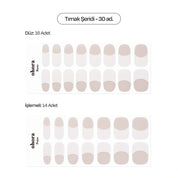 N Glow French Jel Tırnak 30 Adet, 2 Kullanım