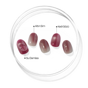 N Grape Glaze Jel Tırnak 30 Adet, 2 Kullanım