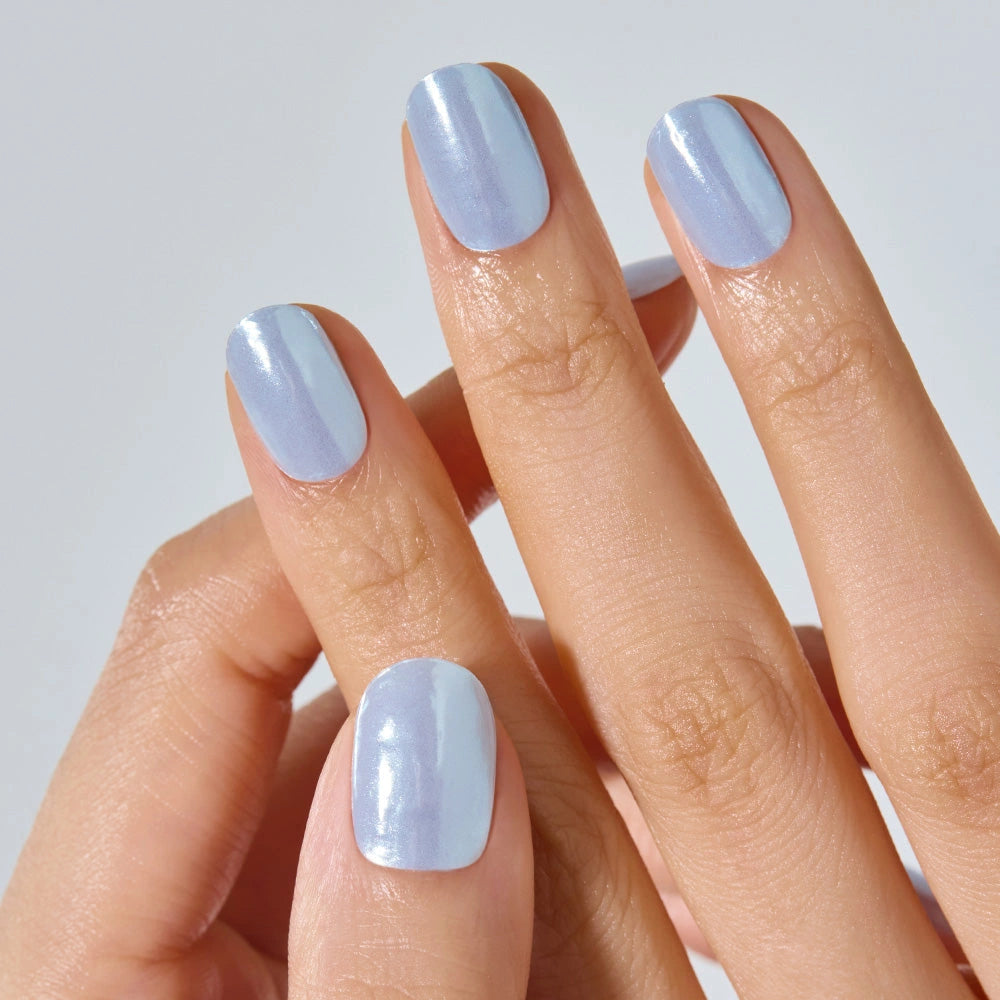 N Light Blue Chrome Jel Tırnak 30 Adet, 2 Kullanım - 2