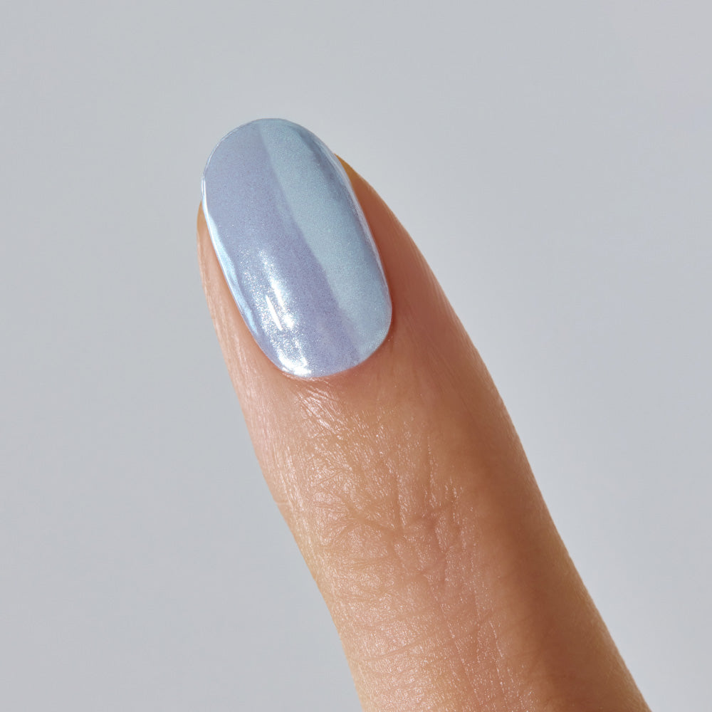 N Light Blue Chrome Jel Tırnak 30 Adet 2 Kullanım