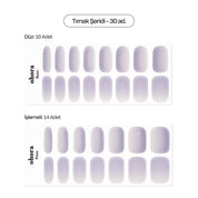 N Lilac Glow Jel Tırnak 30 Adet, 2 Kullanım