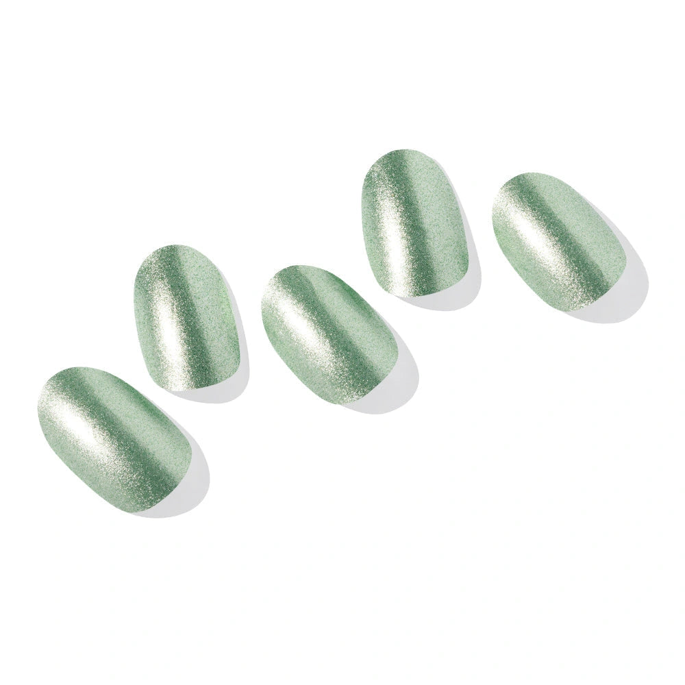 N Matcha Chrome Jel Tırnak 30 Adet, 2 Kullanım - 1