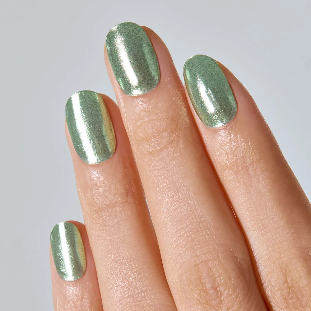 N Matcha Chrome Jel Tırnak 30 Adet, 2 Kullanım - 6