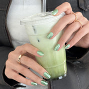 N Matcha Chrome Jel Tırnak 30 Adet, 2 Kullanım