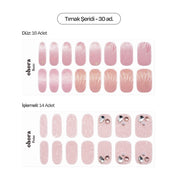 N Mermaid Glow Jel Tırnak 30 Adet, 2 Kullanım