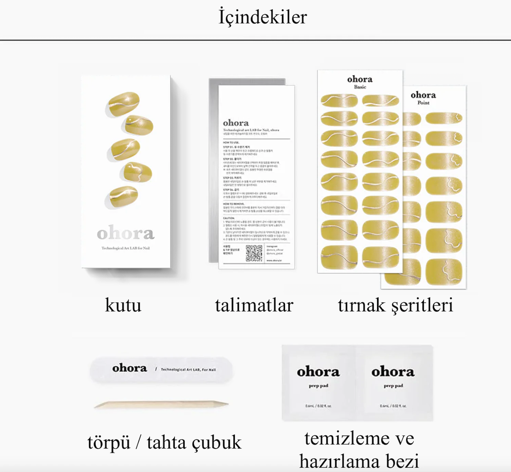 N Mustard Ray Jel Tırnak 30 Adet 2 Kullanım
