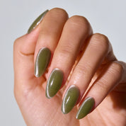 N Olive Glow Fall Jel Tırnak 30 Adet, 2 Kullanım