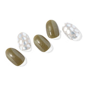 N Olive Glow Jel Tırnak 30 Adet, 2 Kullanım