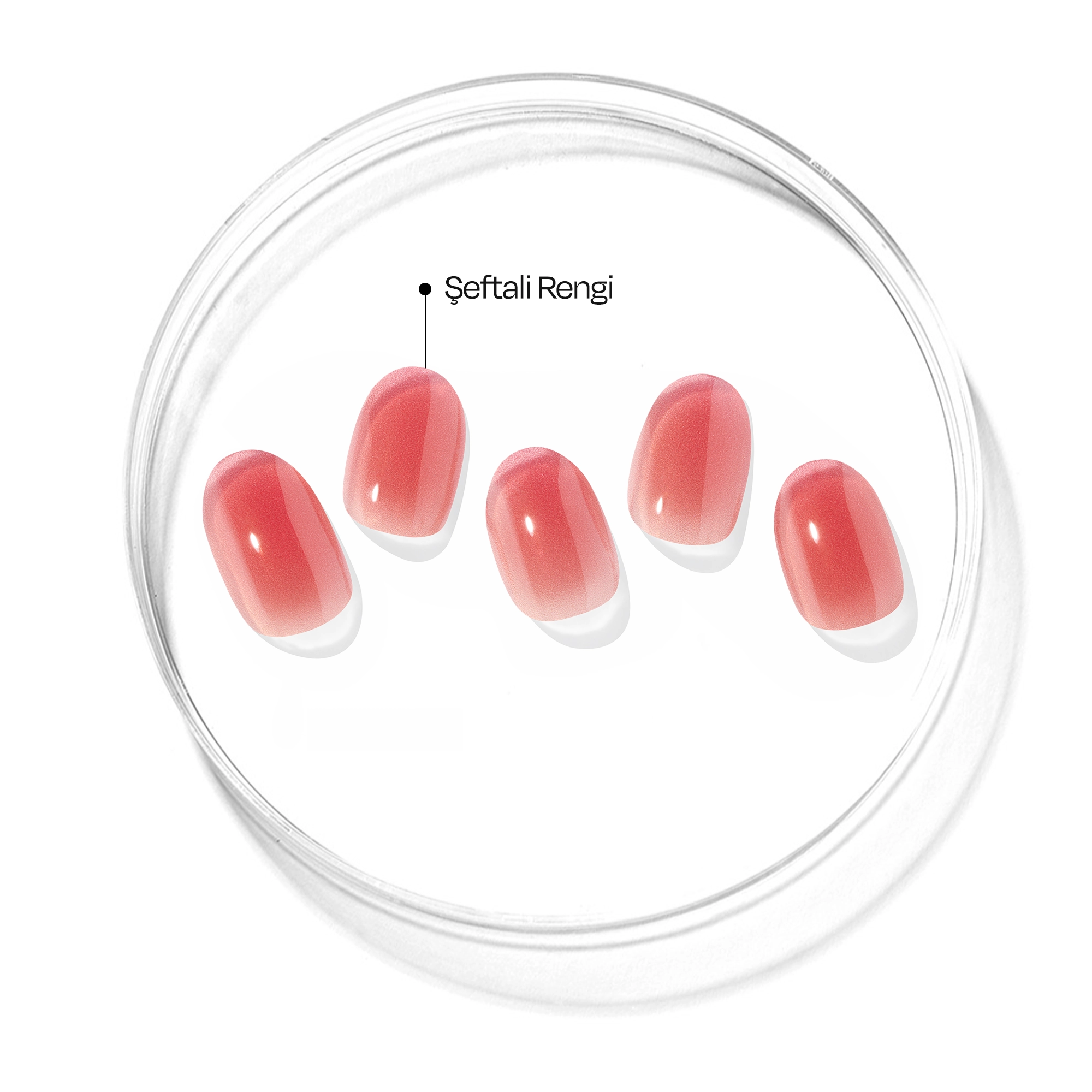 N Peach Jelly Jel Tırnak 30 Adet, 2 Kullanım