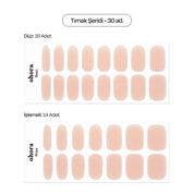 N Peach Veil Jel Tırnak 30 Adet, 2 Kullanım