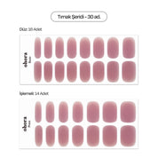 N Plum Veil Jel Tırnak 30 Adet, 2 Kullanım