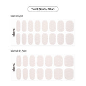 N Polka Blanc Jel Tırnak 30 Adet, 2 Kullanım