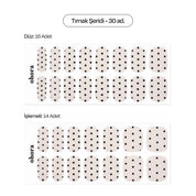 N Polka Noir Jel Tırnak 30 Adet, 2 Kullanım