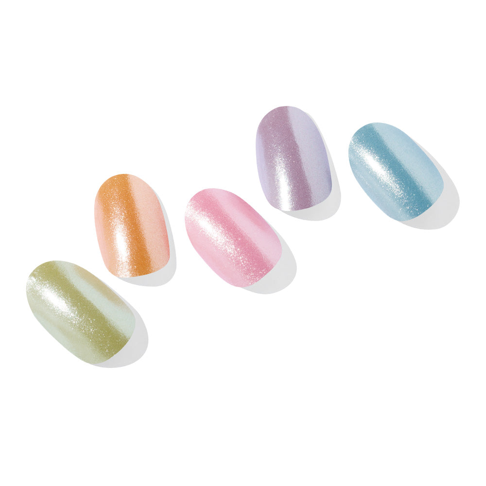 N Rainbow Chrome Jel Tırnak 30 Adet 2 Kullanım
