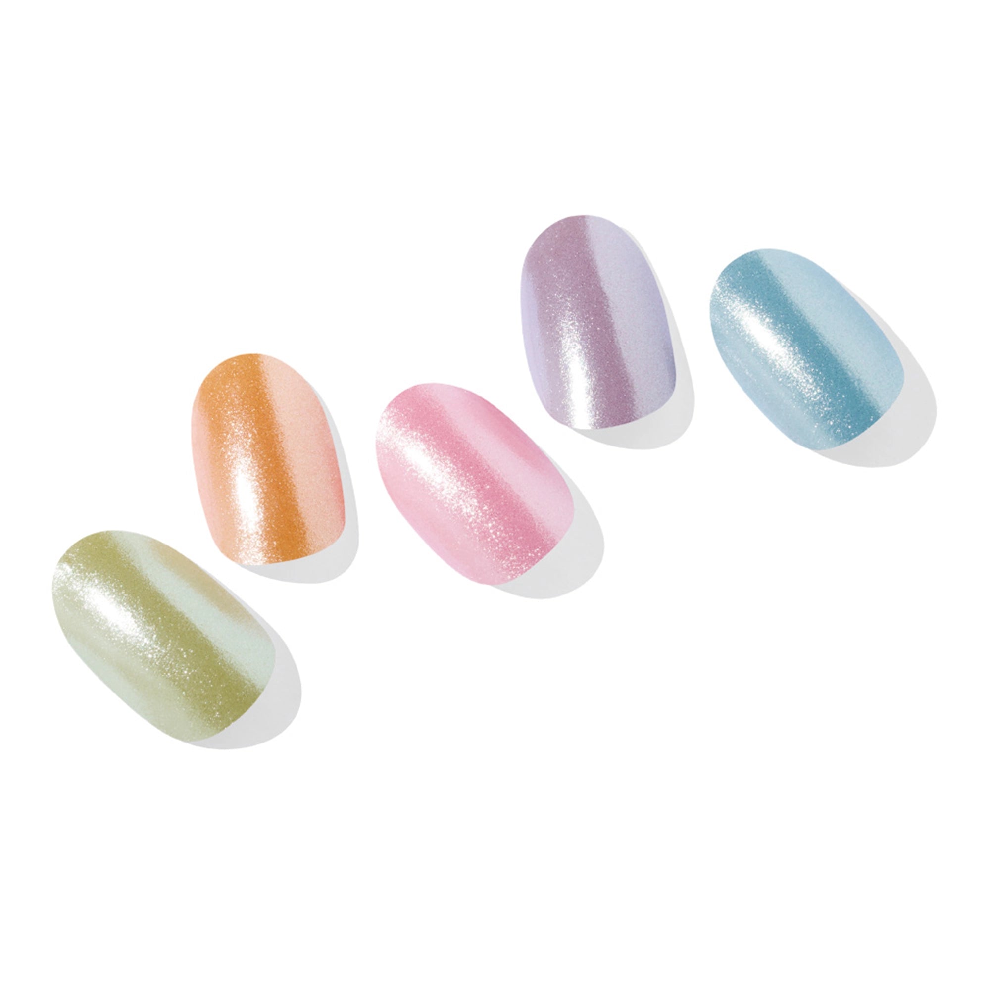N Rainbow Chrome Jel Tırnak 30 Adet, 2 Kullanım