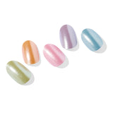 N Rainbow Chrome Jel Tırnak 30 Adet, 2 Kullanım