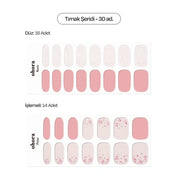 N Rose Diamond Jel Tırnak 30 Adet, 2 Kullanım