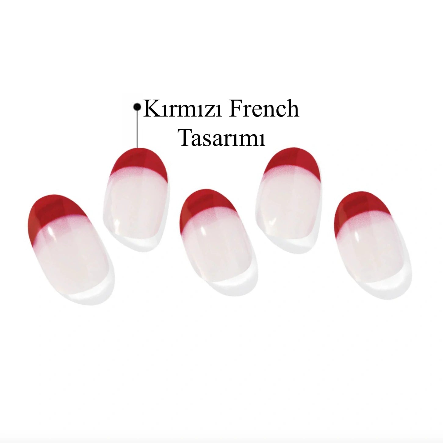 N Ruby French Jel Tırnak 30 Adet, 2 Kullanım - 10