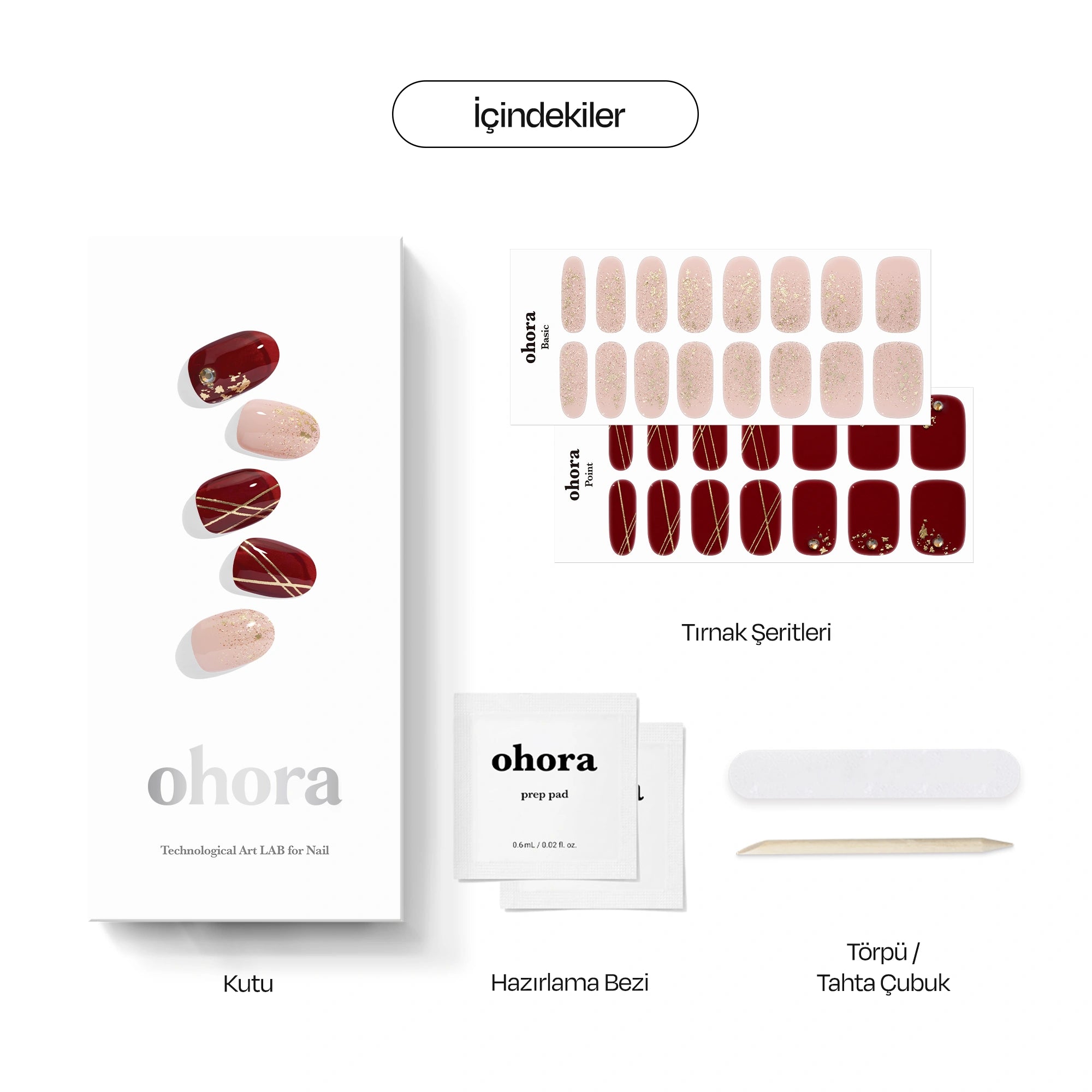 N Ruby Glint Jel Tırnak 30 Adet, 2 Kullanım