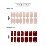 N Ruby Glint Jel Tırnak 30 Adet, 2 Kullanım