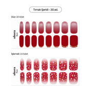 N Scarlet Glam Jel Tırnak 30 Adet, 2 Kullanım
