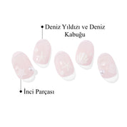 N Seashell Love Jel Tırnak 30 Adet, 2 Kullanım - 8