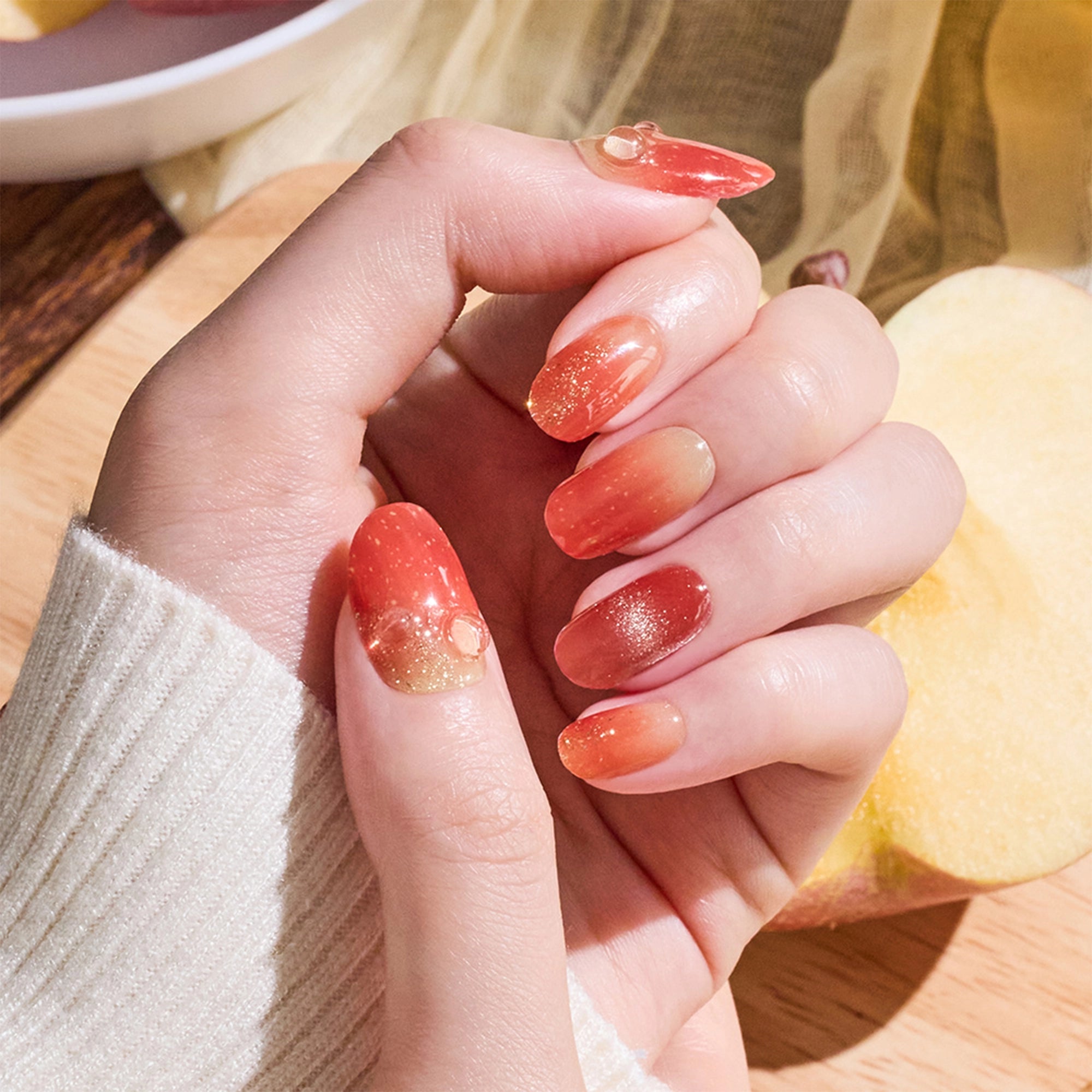N Shizuku Apple Jel Tırnak 30 Adet, 2 Kullanım