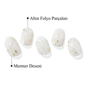 N Silky Marble Jel Tırnak 30 Adet, 2 Kullanım - 6