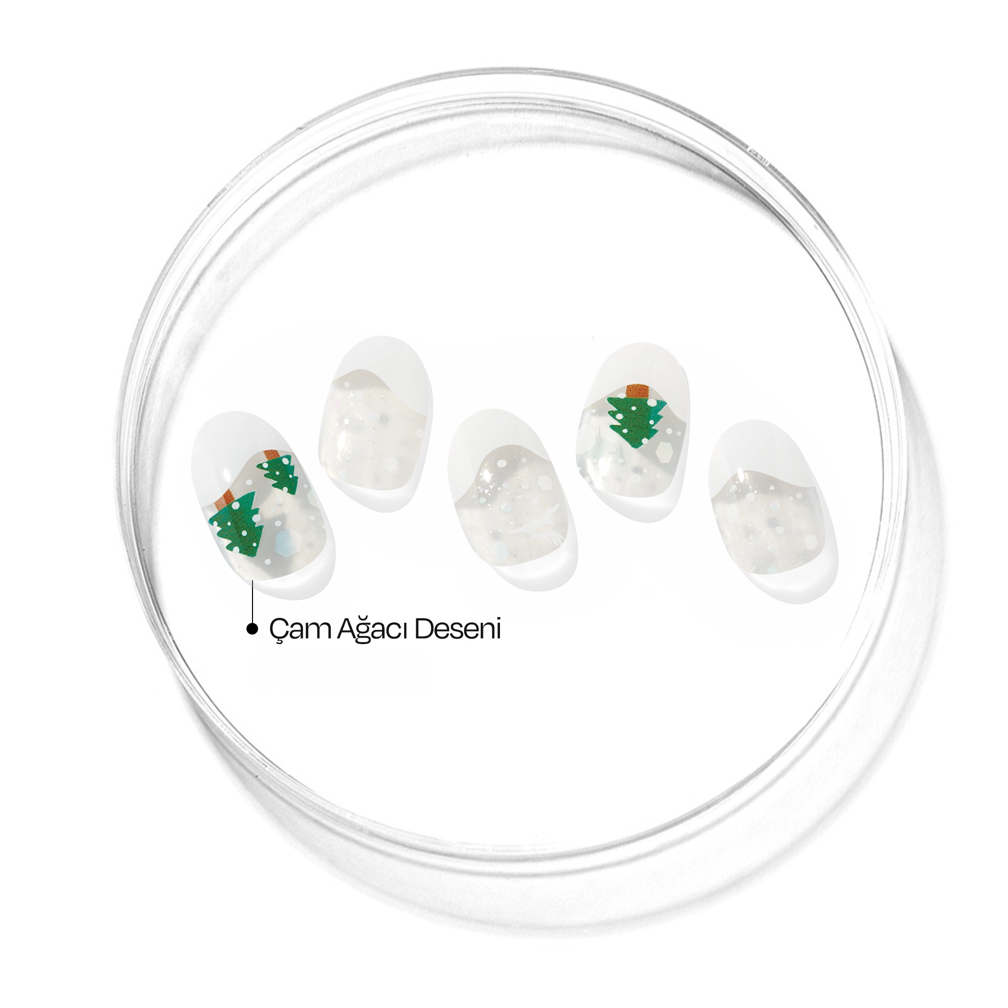 N Snow Globe Jel Tırnak 30 Adet, 2 Kullanım