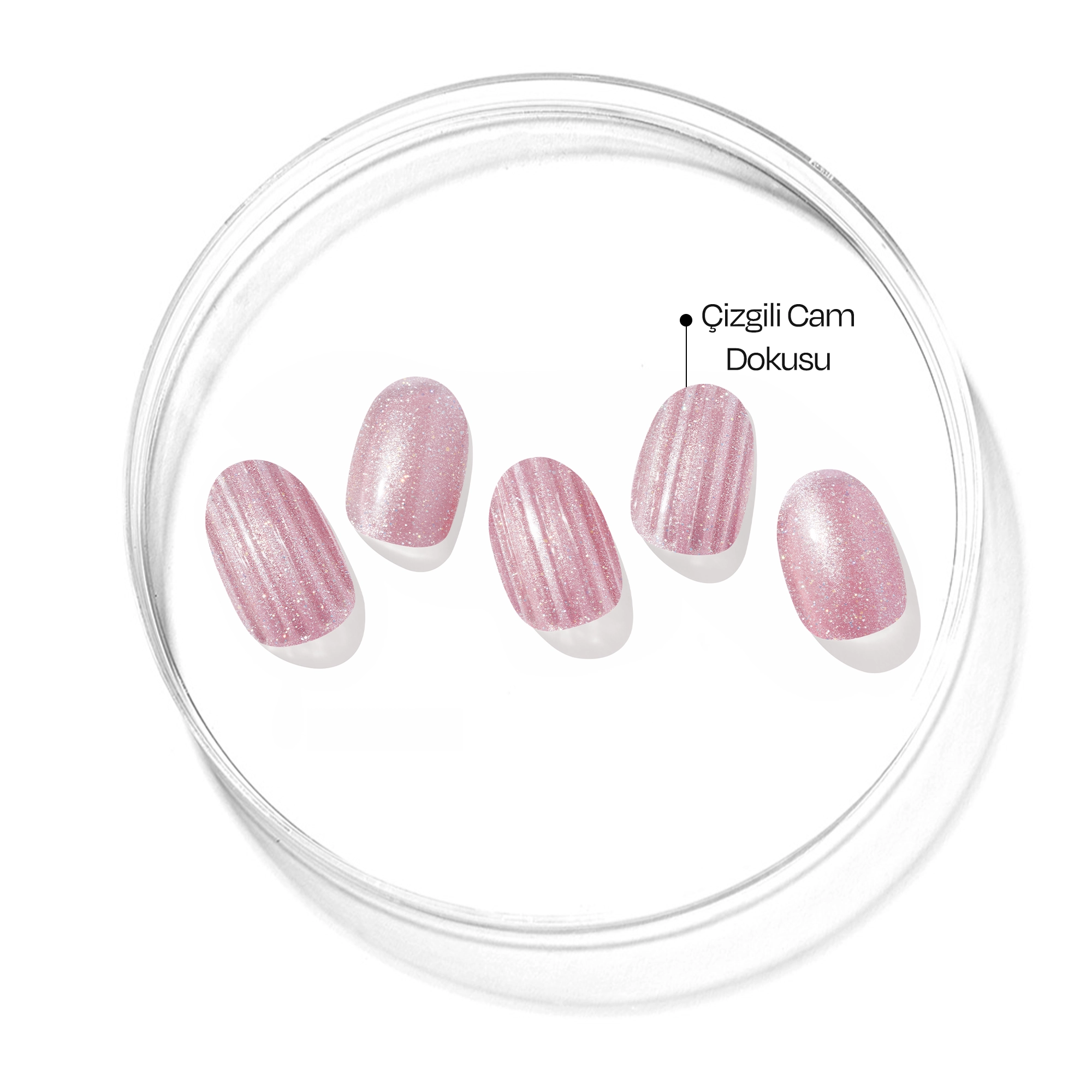 N Sugar Glass Jel Tırnak 30 Adet, 2 Kullanım