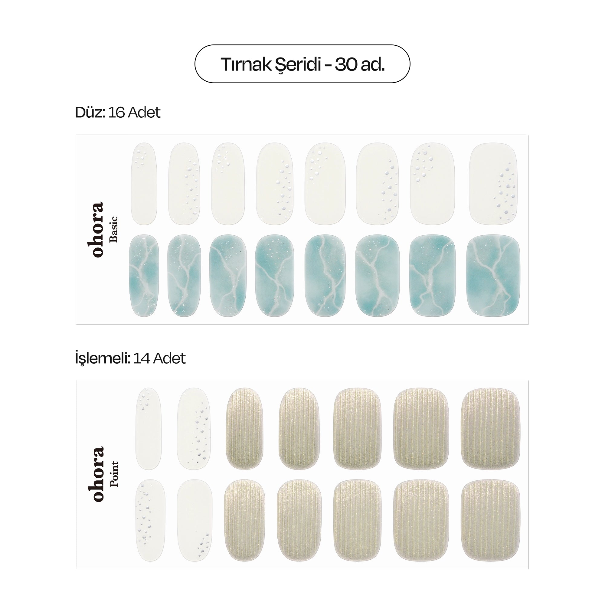N Sway Wave Jel Tırnak 30 Adet, 2 Kullanım