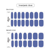 N Tint Bluesy Jel Tırnak 30 Adet, 2 Kullanım