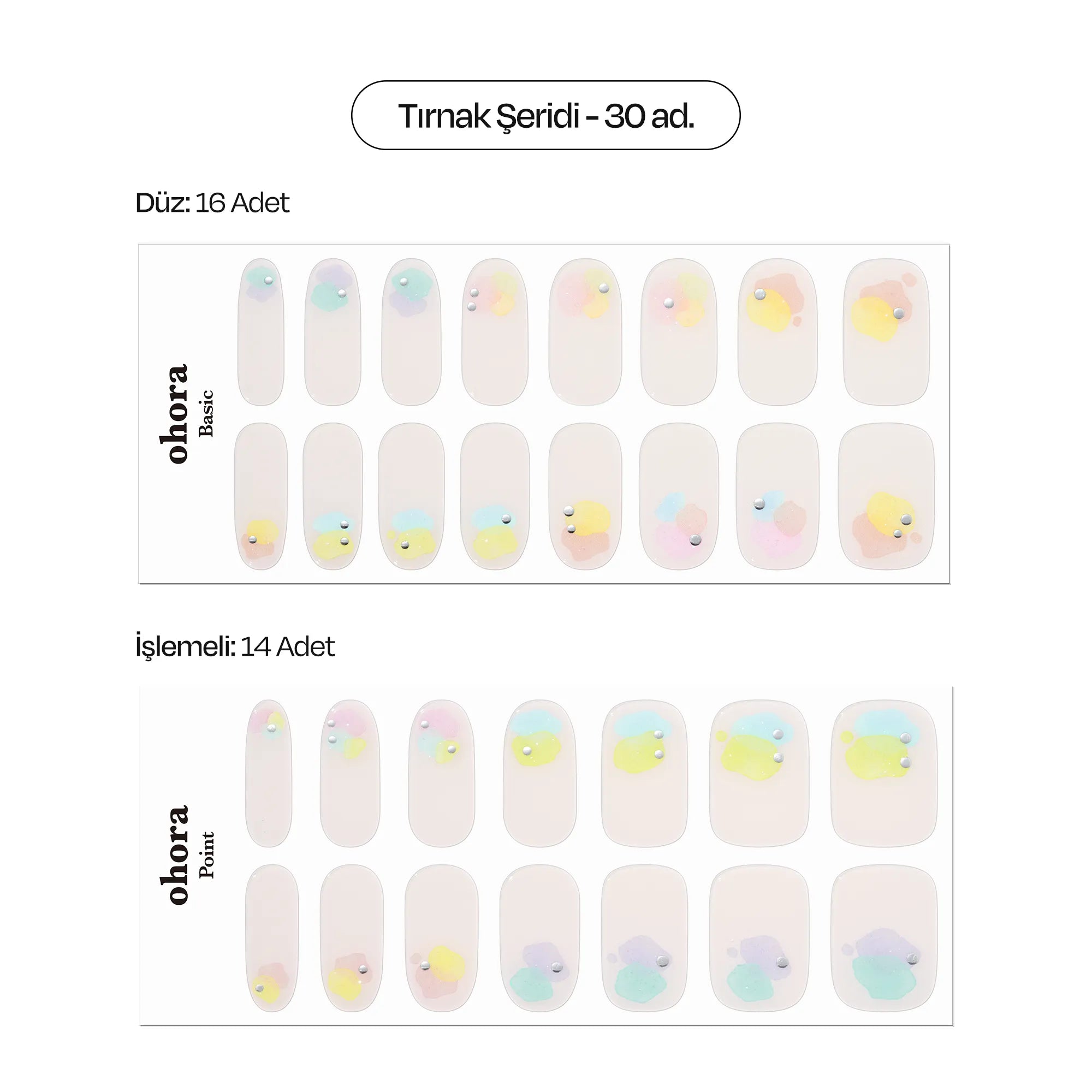 N Tint Drop Jel Tırnak 30 Adet, 2 Kullanım