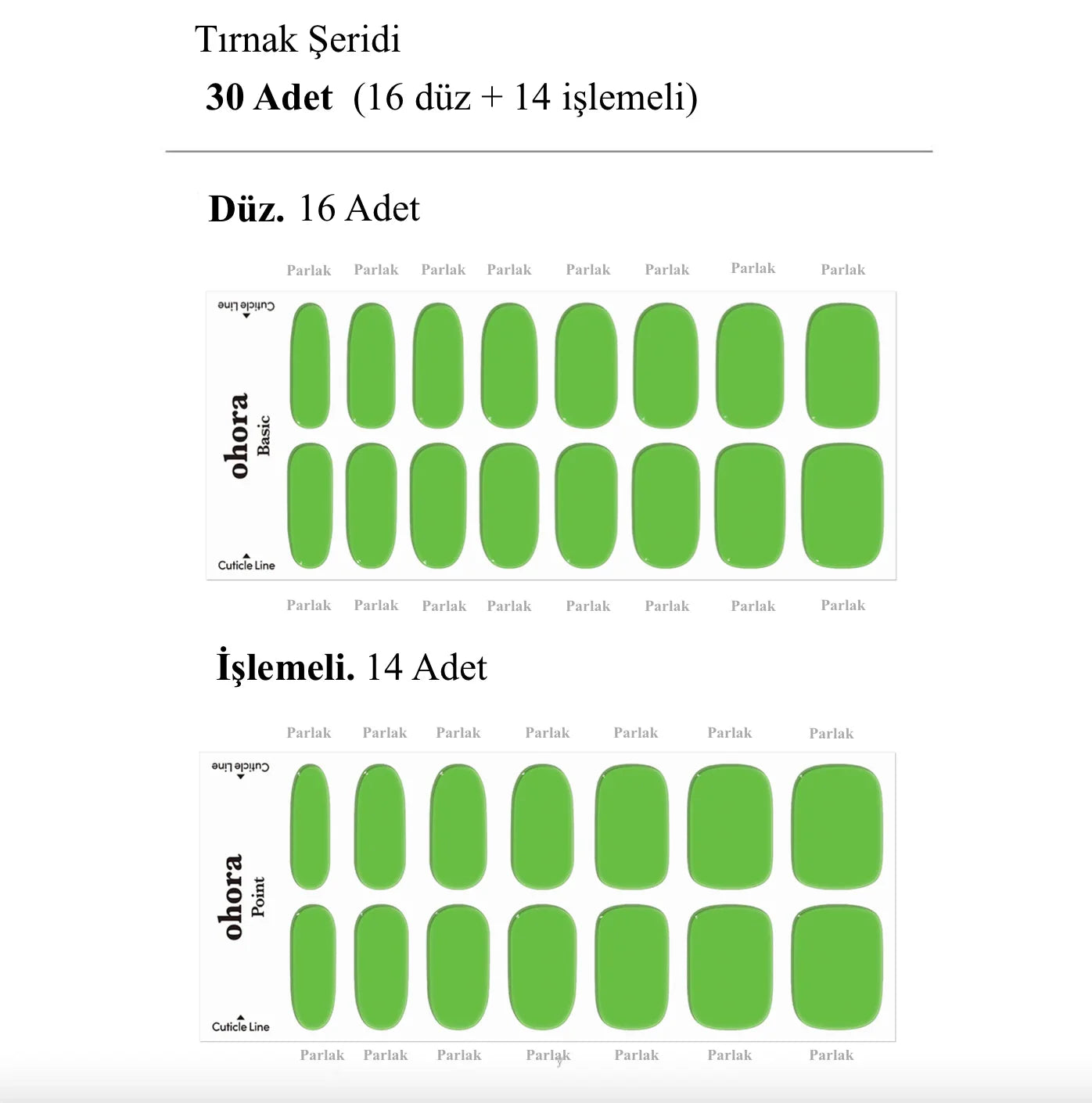 N Tint Tree Jel Tırnak 30 Adet 2 Kullanım