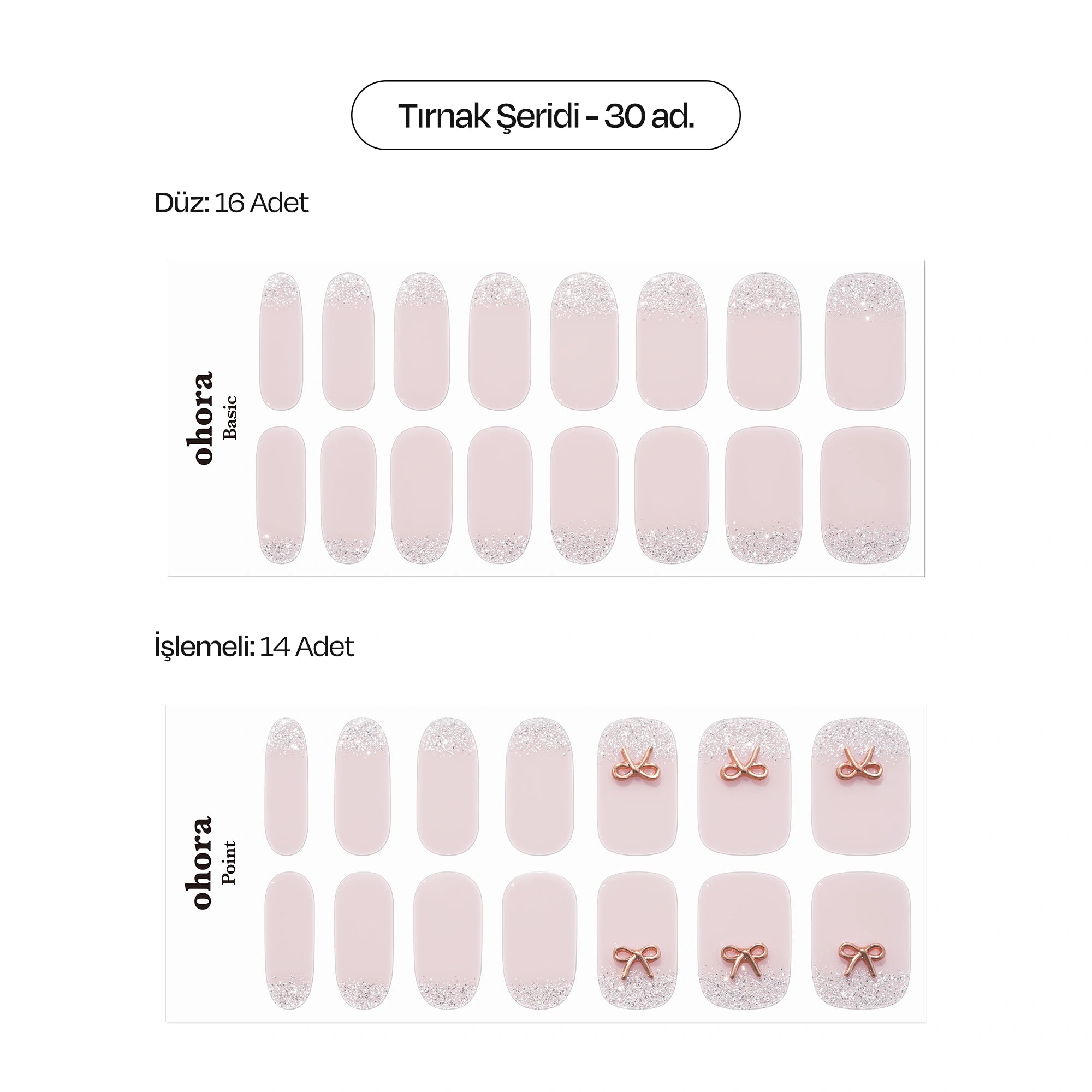 N Twinkle Bell Jel Tırnak 30 Adet, 2 Kullanım