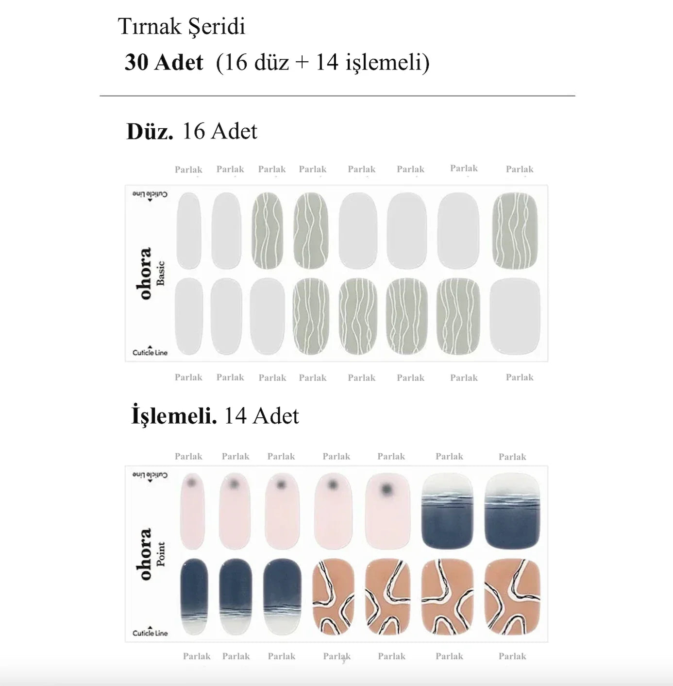 N Weaving Jel Tırnak 30 Adet 2 Kullanım
