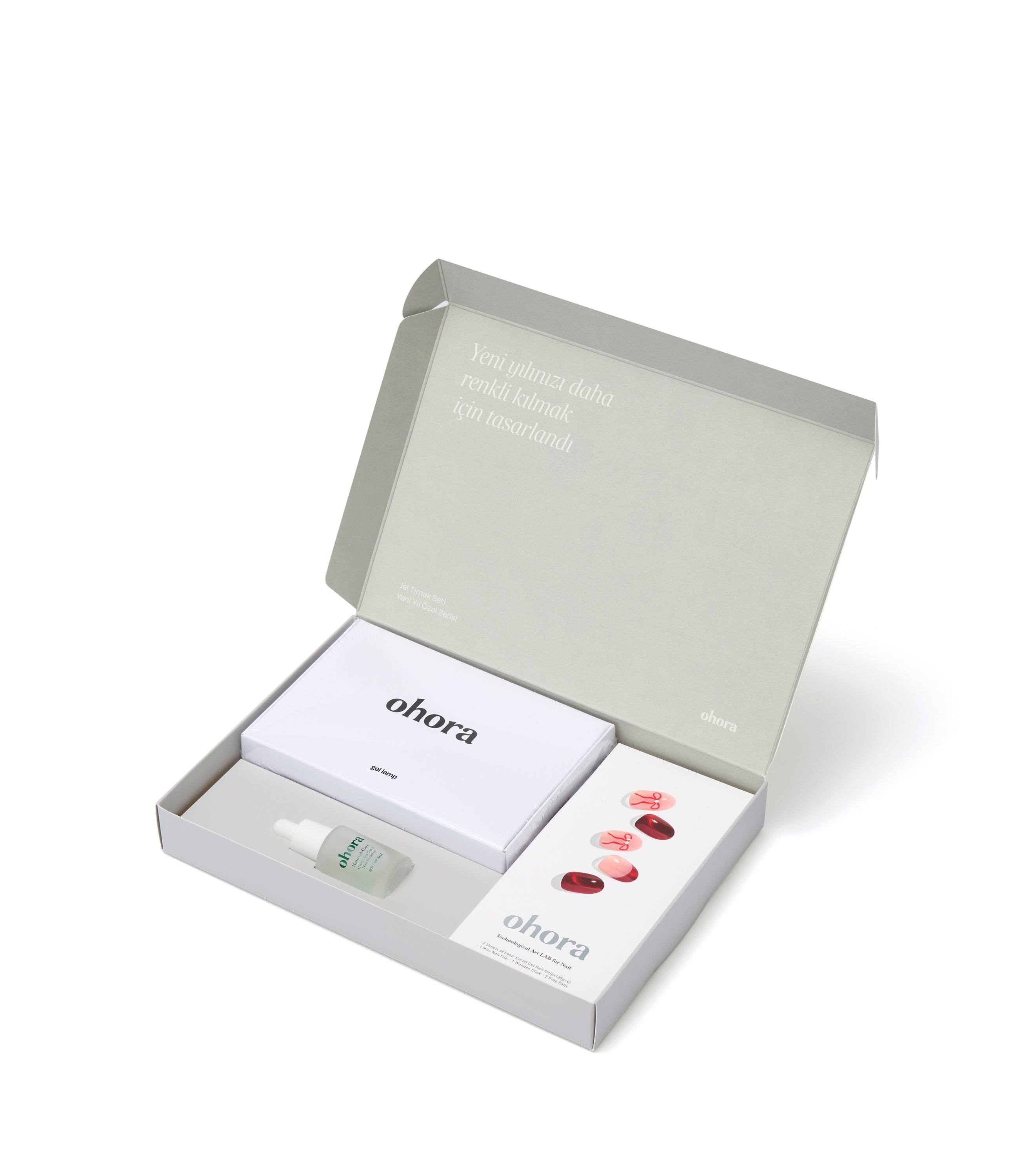 ohora yılbaşı özel jel tırnak seti