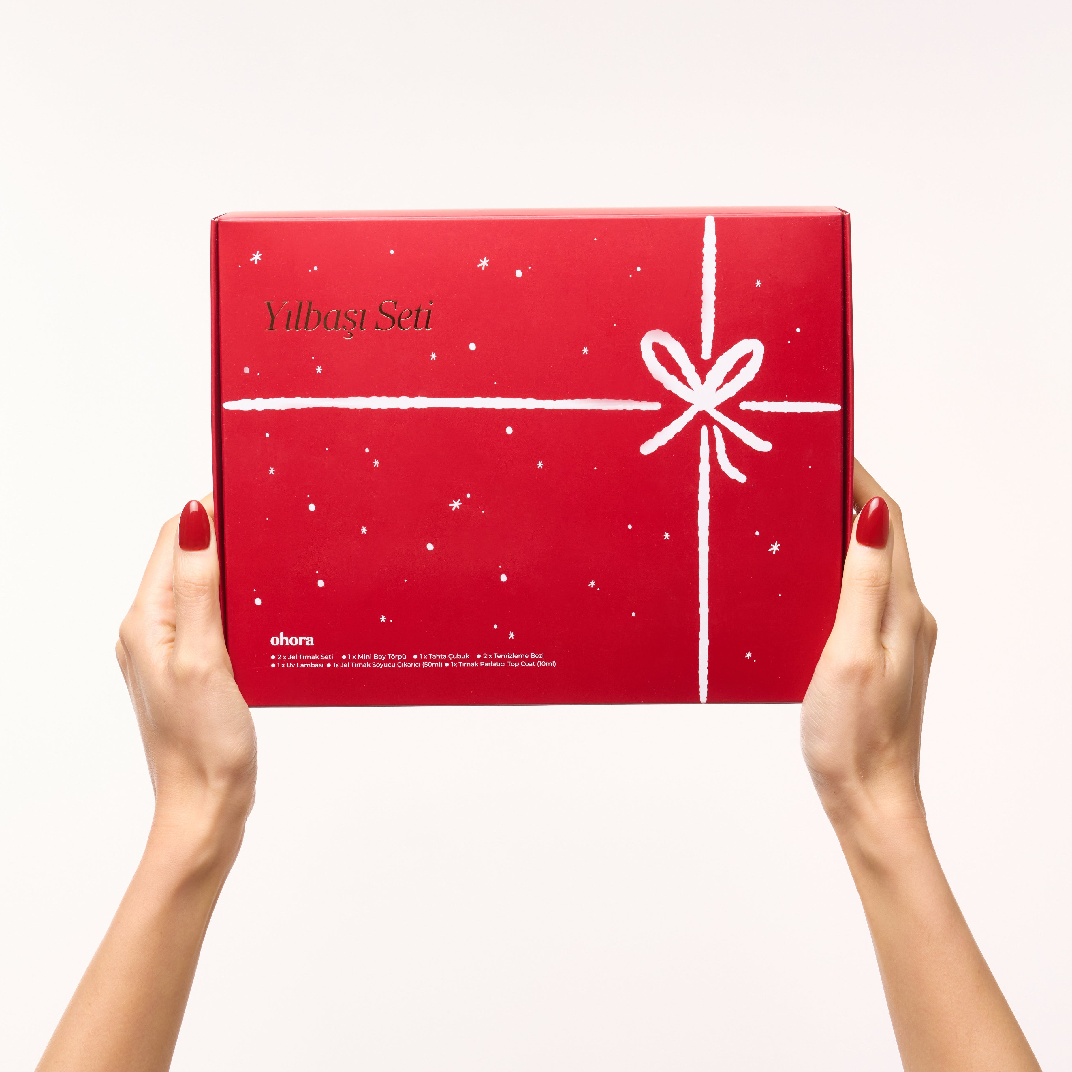 yılbaşı özel takma tırnak seti