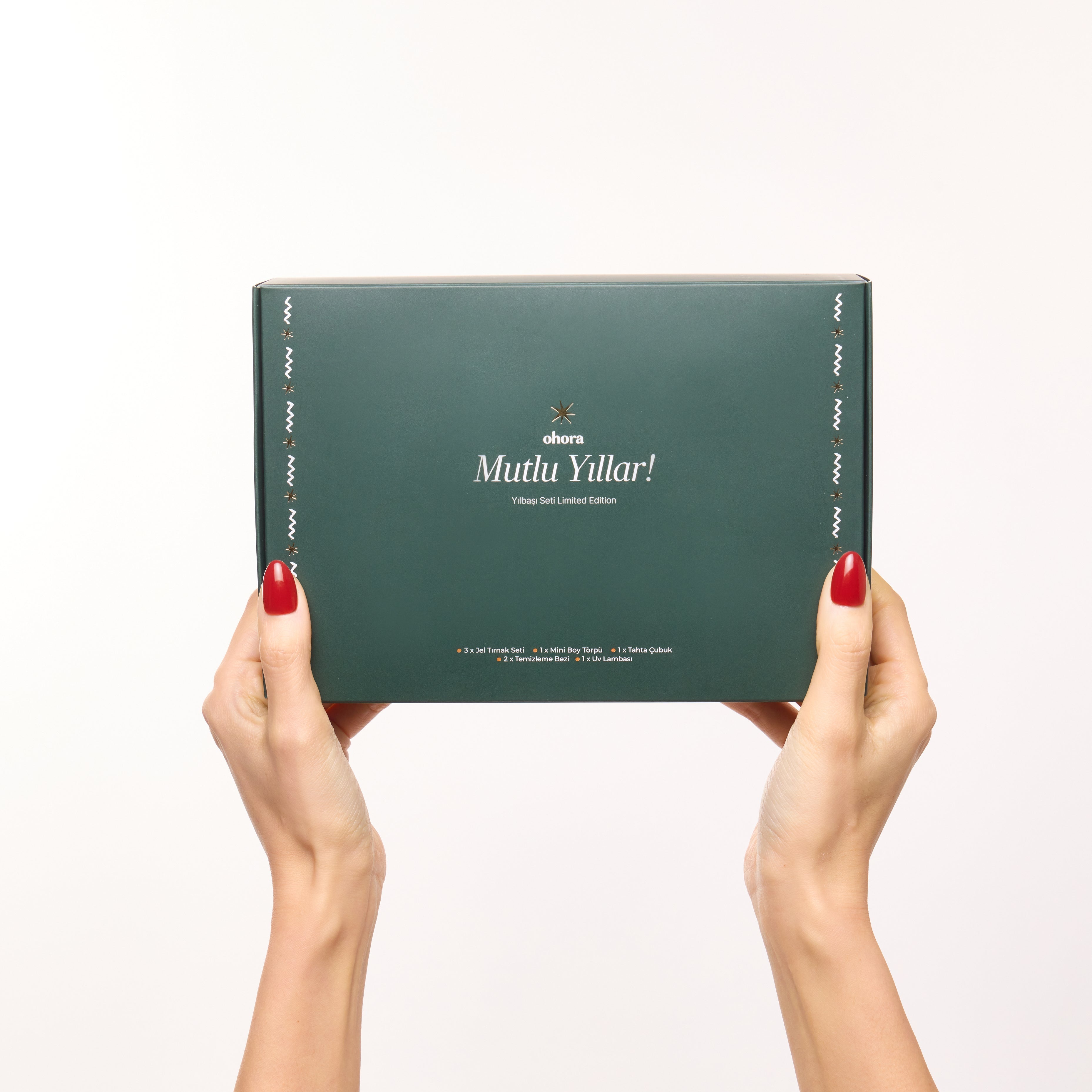 yılbaşı özel jel tırnak seti
