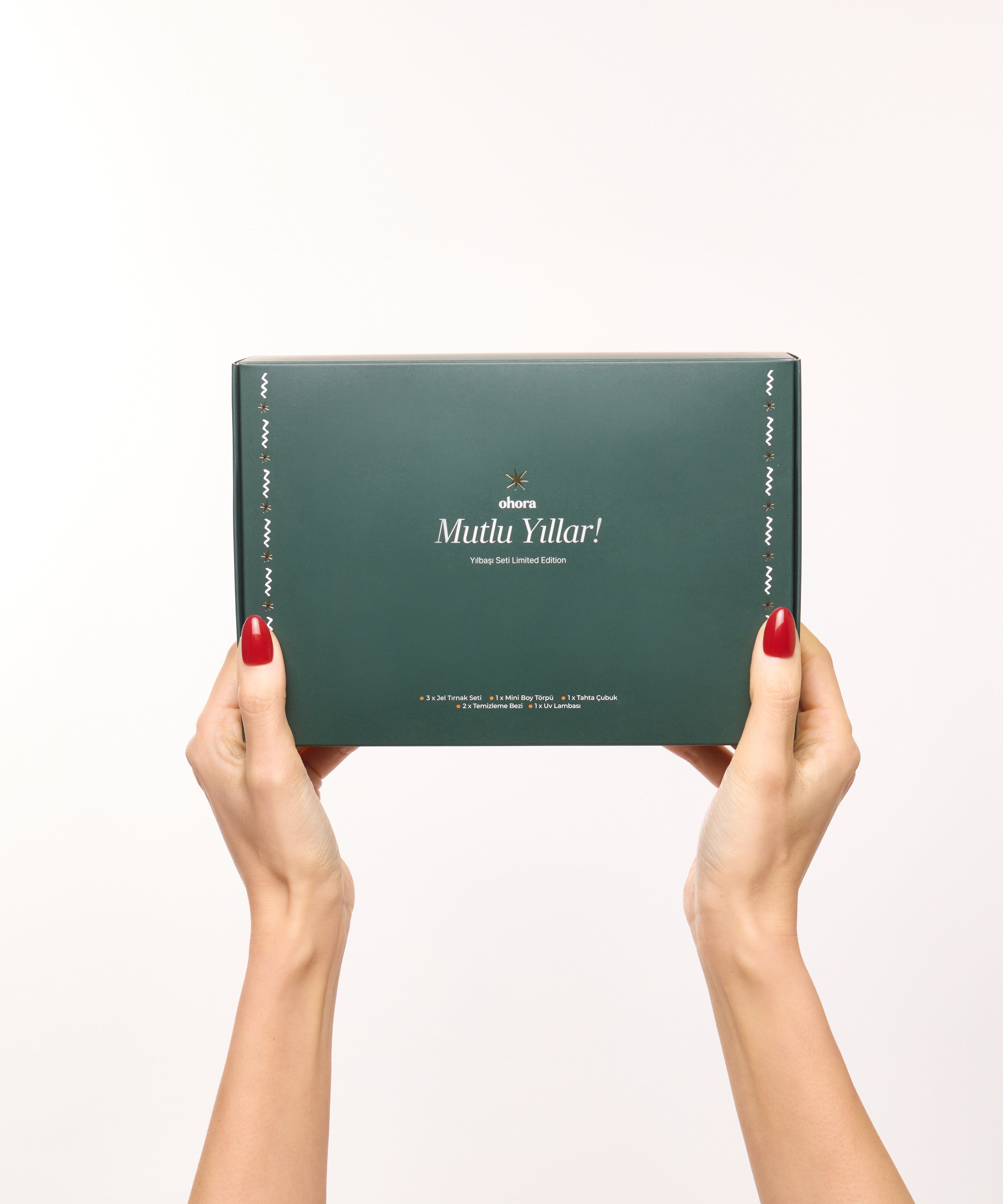 yılbaşı özel jel tırnak seti